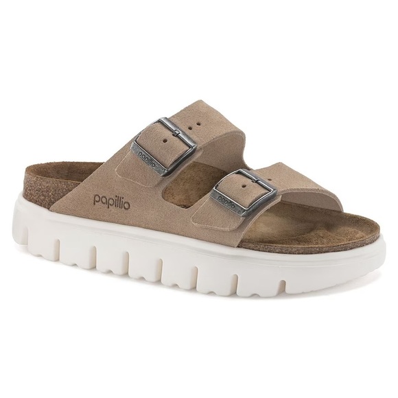 Birkenstock Shoes - BIRKENSTOCK Arizona Chunky
Suede Leather - Warm Sand